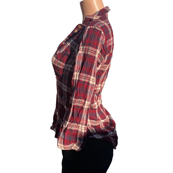 American Eagle Boyfriend Fit Super Soft Flannel XS - Picture 6 of 8